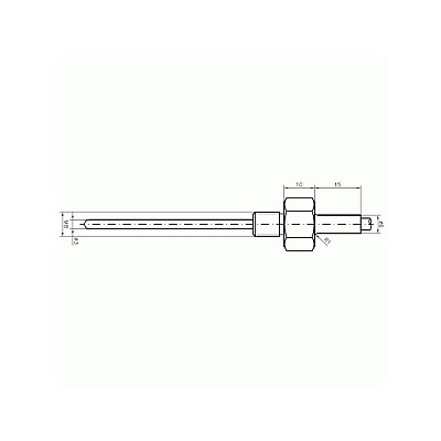 Pt100, Z-Einschraubf., Kl. A -100...+450 °C 50x3,0mm