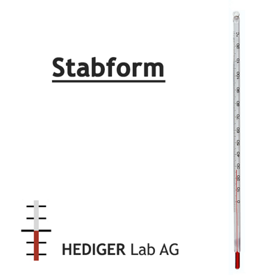 Präzisions-Laborthermometer Stabform