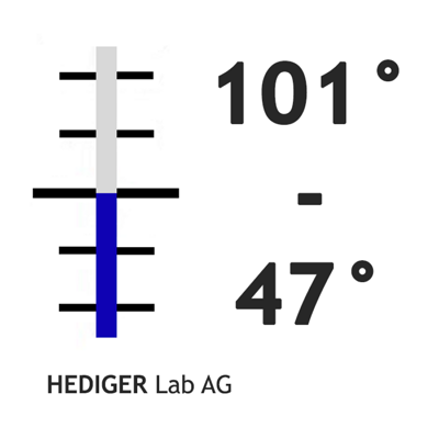 +47° +101° C / 0.1°, 400 mm