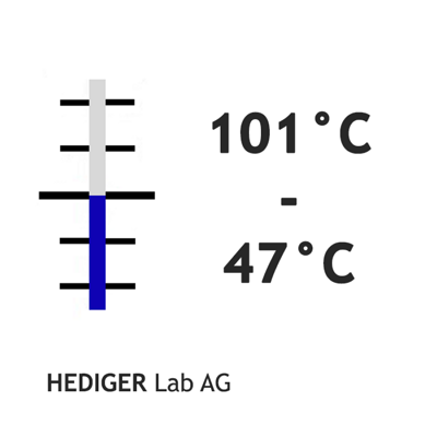 +47° +101° C / 0.1°, 420 mm