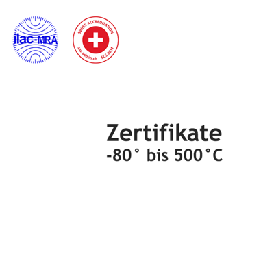 SCS Zertifikat zu Raumthermometer 5° / 15° / 30°
