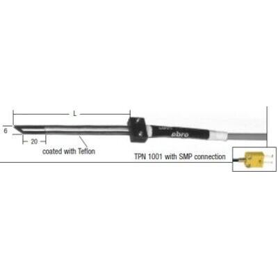 Blattmessfühler 1m Silikonkabel / 0.1 mm dick / 50° - 210° C