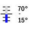+15° +70° C / 1°, 190 mm