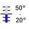 +20° +50° C / 0.1°, 390 mm