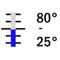 +25° +80° C / 1°, 400 mm