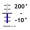 -10° +200° C / 0.5°, 450 mm